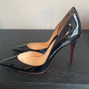 Christian Louboutin Iriza patent leather heels.